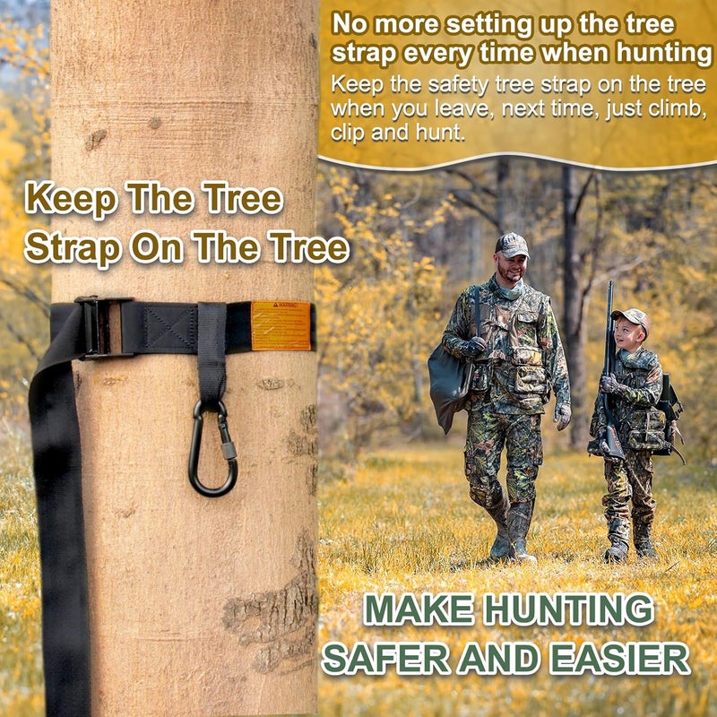 Seaperk Tree Strap Hunting, Hunting Safety Harness Tree Strap, Tree Stand Safety Strap, Make Hunting Safer and Easier - Image 5